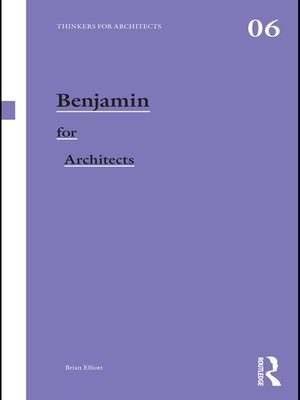 cover image of Benjamin for Architects